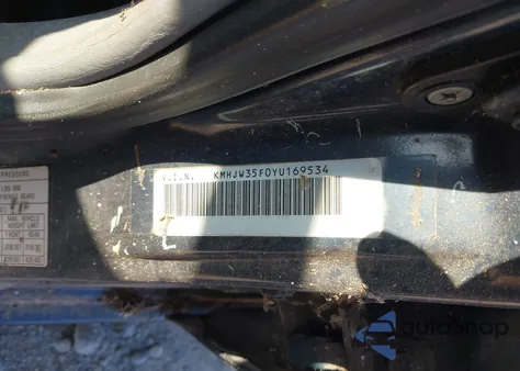 2000 Hyundai Elantra Gls z USA, uszkodzony, nr VIN KMHJW35F0YU169534